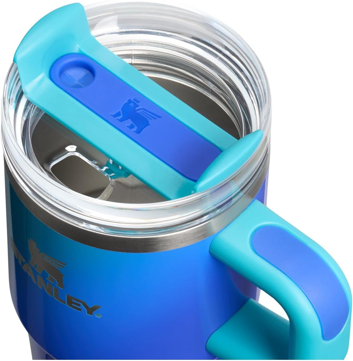 Vaso STANLEY Quencher H2.0 Flow State, 20 oz, Aura de vidrio marino...