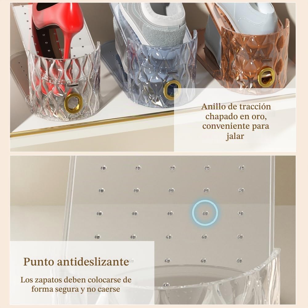 WMBOOX Organizador de ranuras para zapatos, juego de 10 organizador...