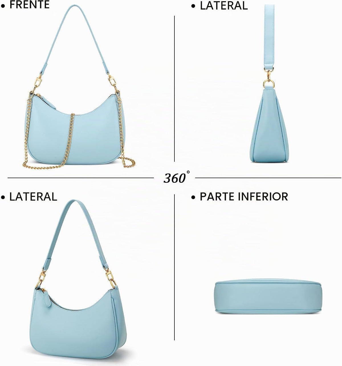 KKXIU Bolso de hombro para mujer, lindos bolsos y bolsos hobo | Bol...