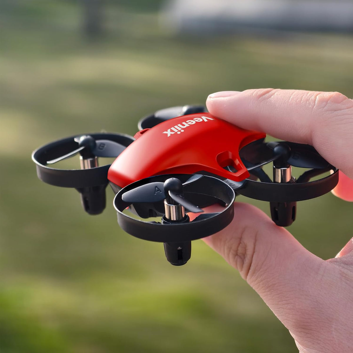 Veeniix V995 Mini dron rojo para niños y principiantes, cuadricópte...