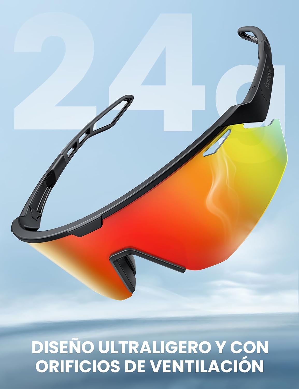 Lamicall Gafas de sol deportivas polarizadas de 0.85 oz para hombre...