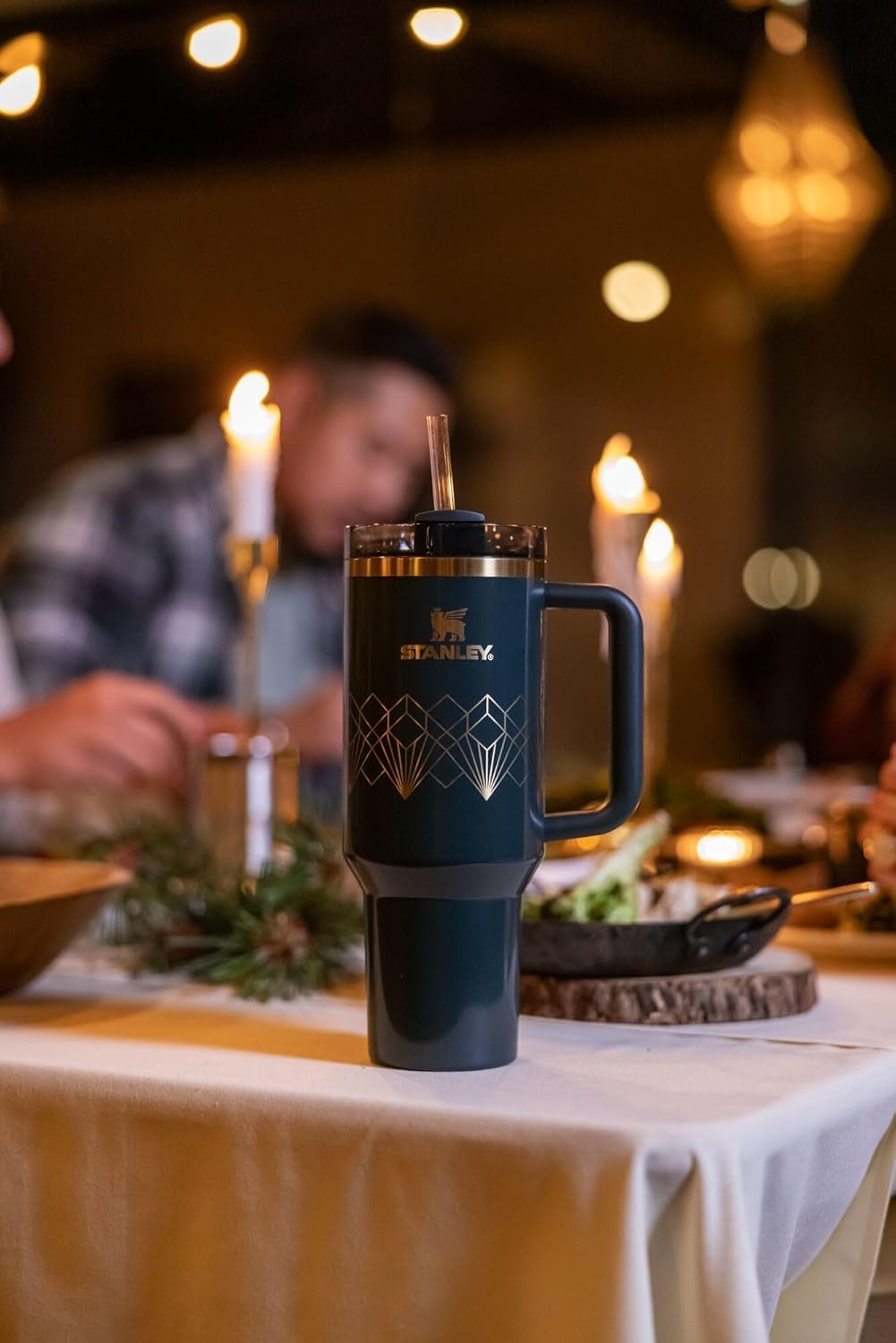 Stanley Quencher H2.O FlowState™ - Vaso de 40 onzas Forrest Gloss D...