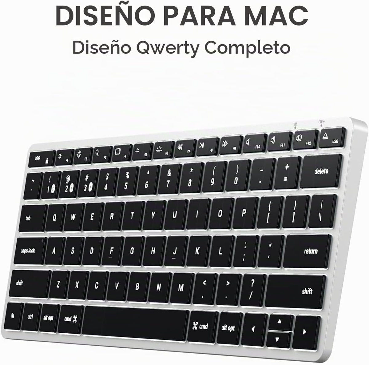 Teclado retroiluminado Bluetooth Satechi Slim X1, sincronización mu...