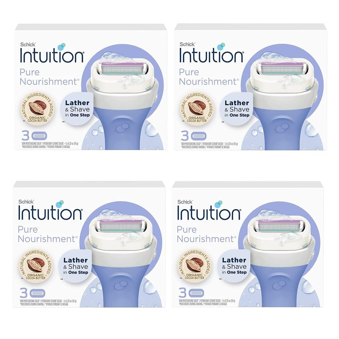 Schick Intuition Pure Nourishment con manteca de cacao orgánica 12...