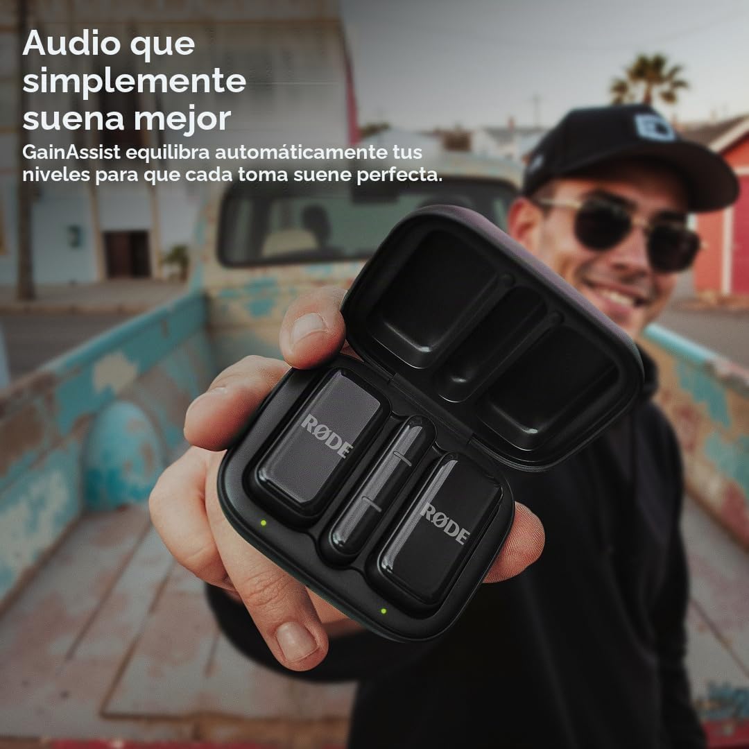RØDE Wireless Micro - Micrófono inalámbrico compacto, dos micrófono...