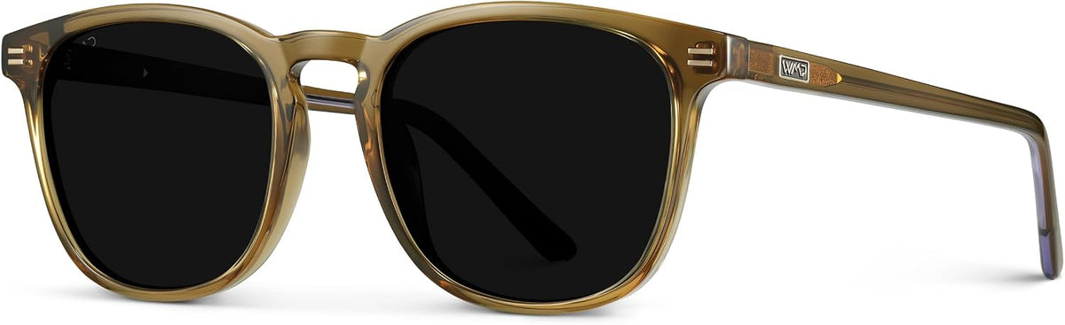 WMP Eyewear - Gafas de sol polarizadas modernas y redondas para hom...