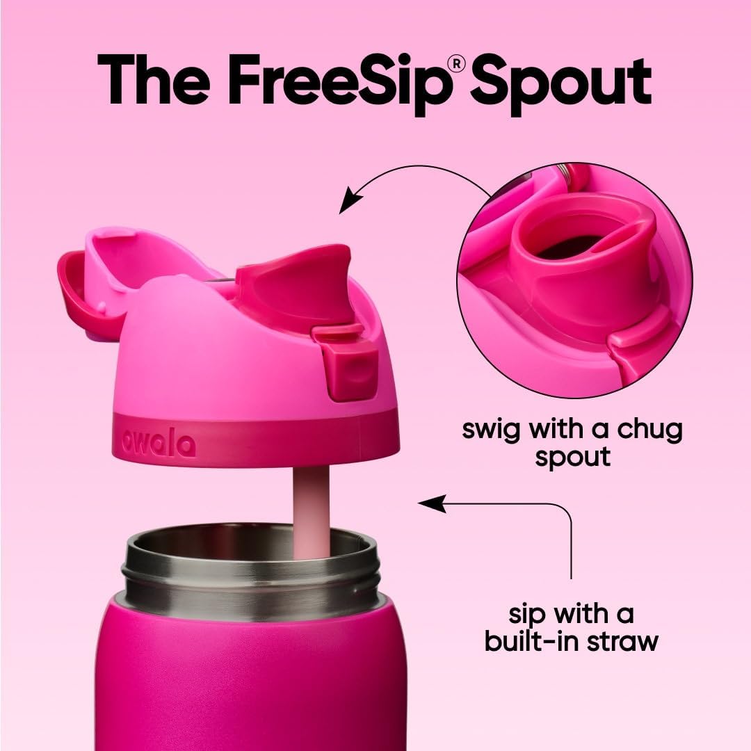 Owala FreeSip - Botella de agua de acero inoxidable de 32 oz Read M...