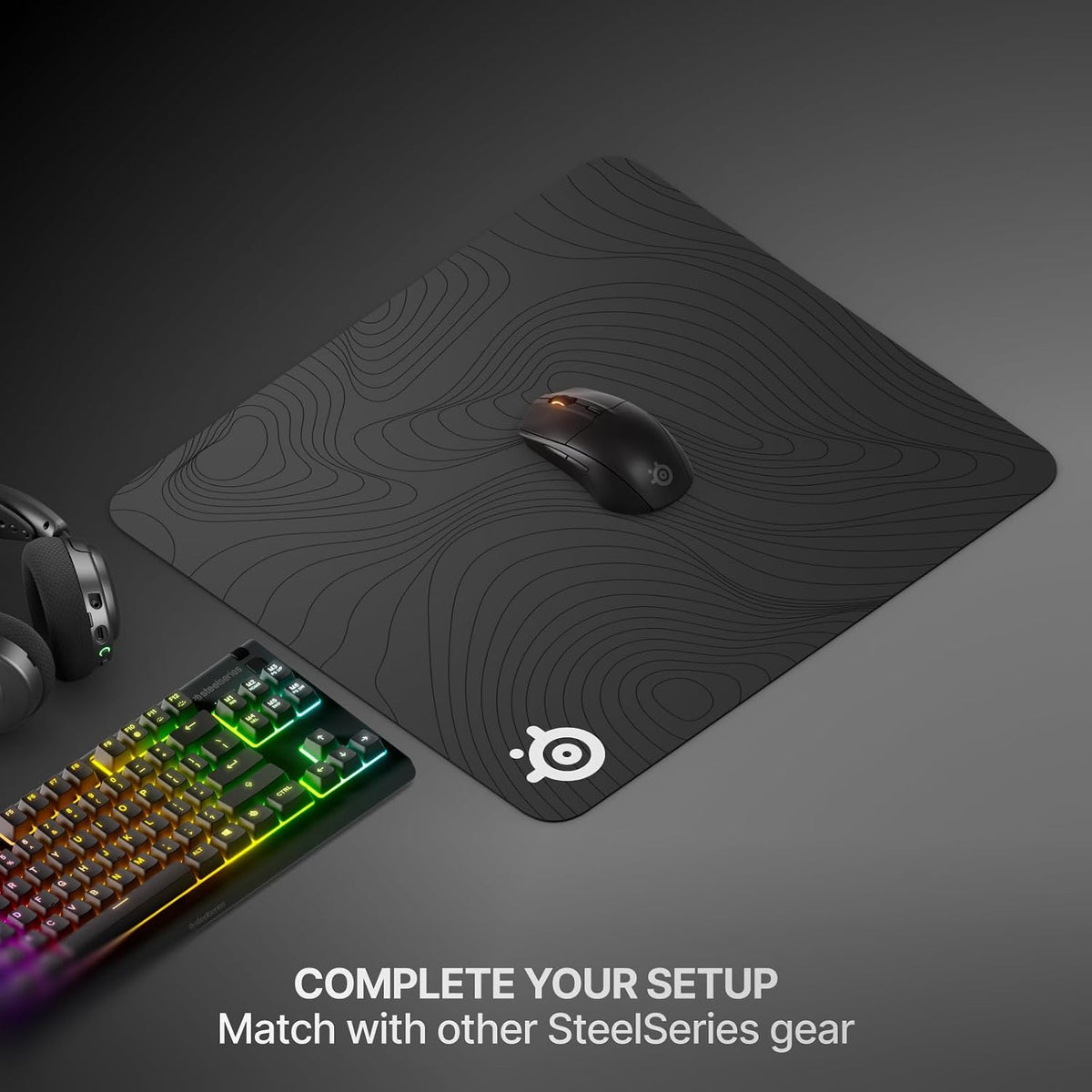 SteelSeries Alfombrilla de mouse grande para juegos QcK Cloth \u201...