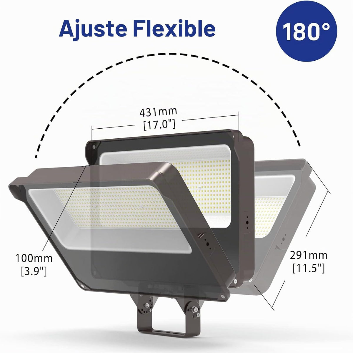 HYPERLITE - Reflector LED de 200 W 24000 lm 5000 K Luz diurna IP65...