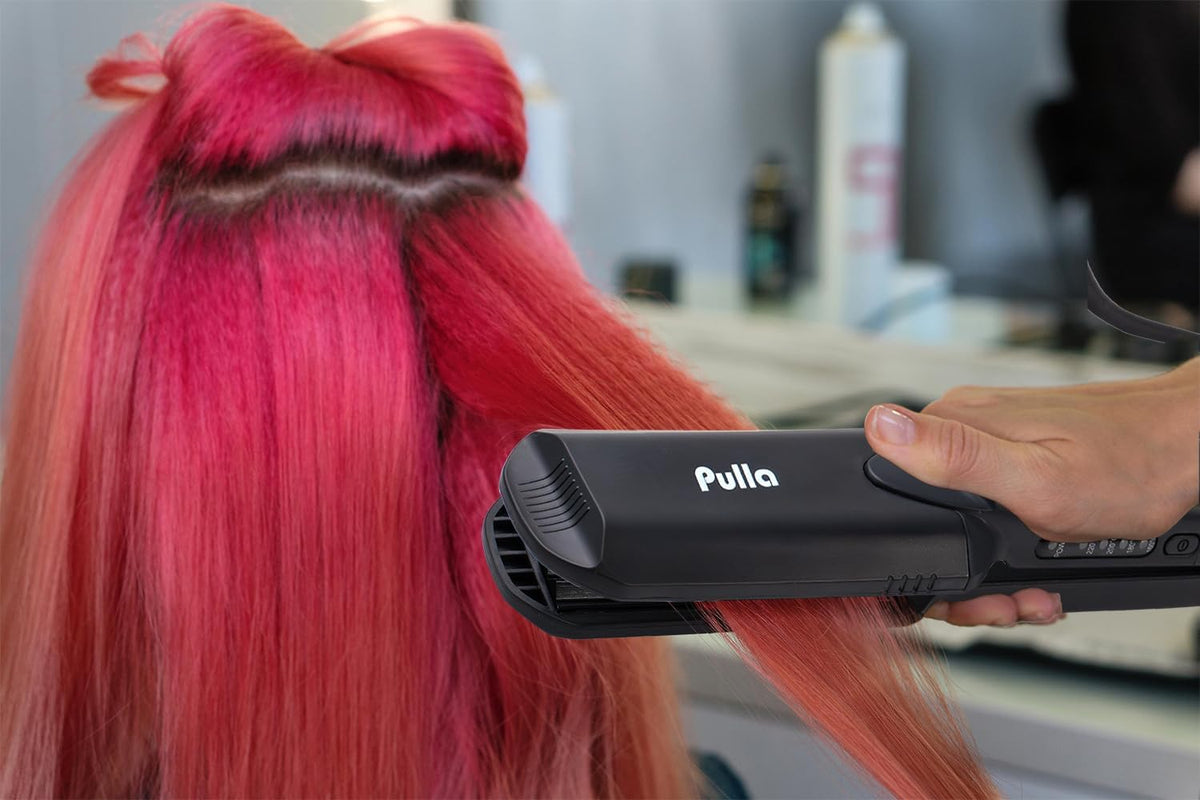 Pulla Crimpadora de pelo para mujer, herramienta de crimpado de cer...