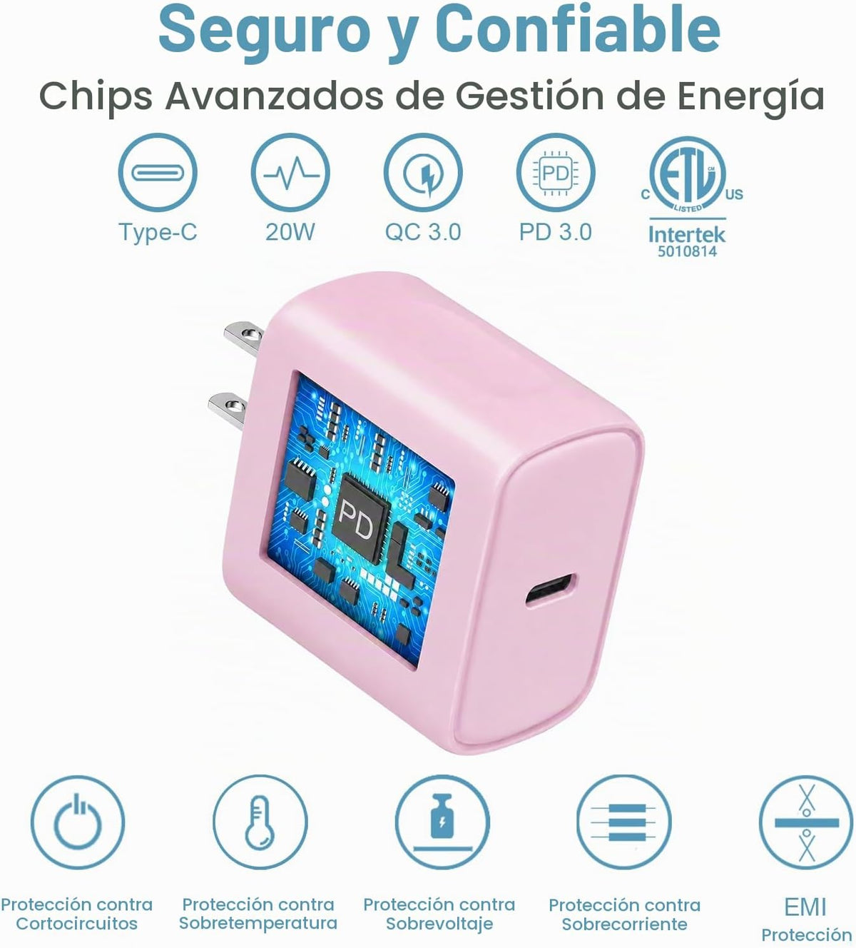 Cargador de iPhone Carga rápida iPhones de 10 pies 18 17 16 15 Carg...