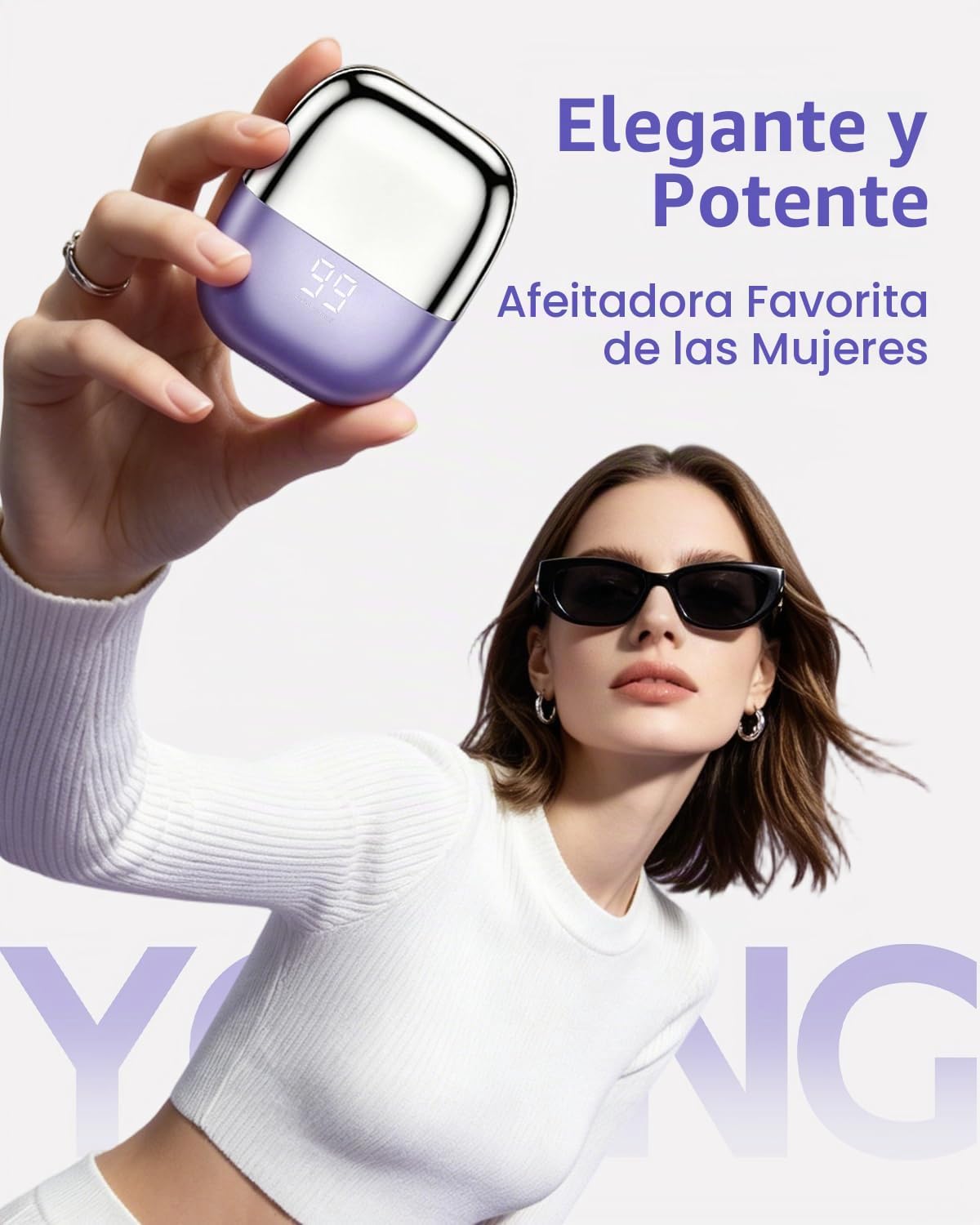 UNIMIKO Afeitadora eléctrica para mujer, impermeable, mini maquinil...