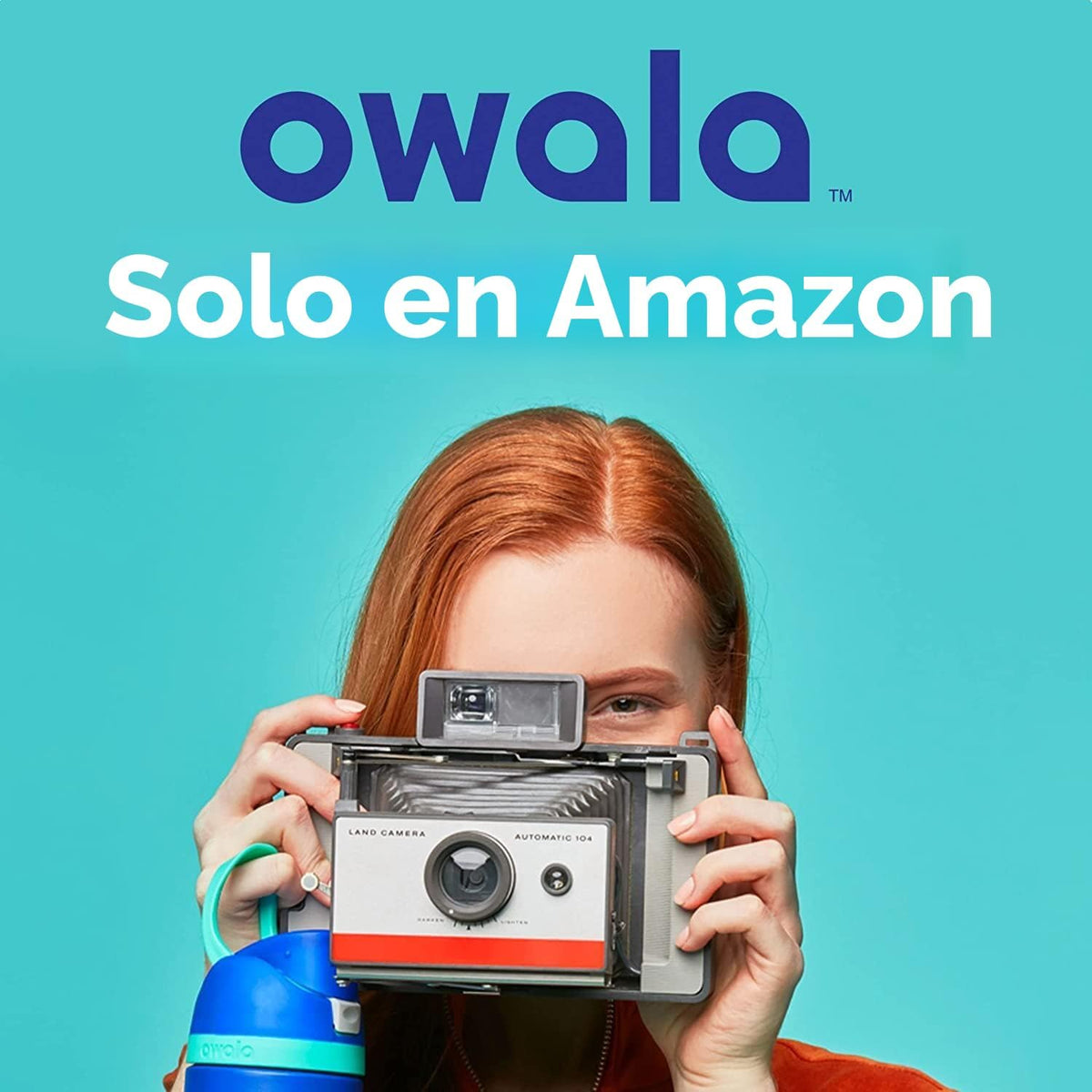 Owala FreeSip - Botella de agua de acero inoxidable de 24 oz Iced B...