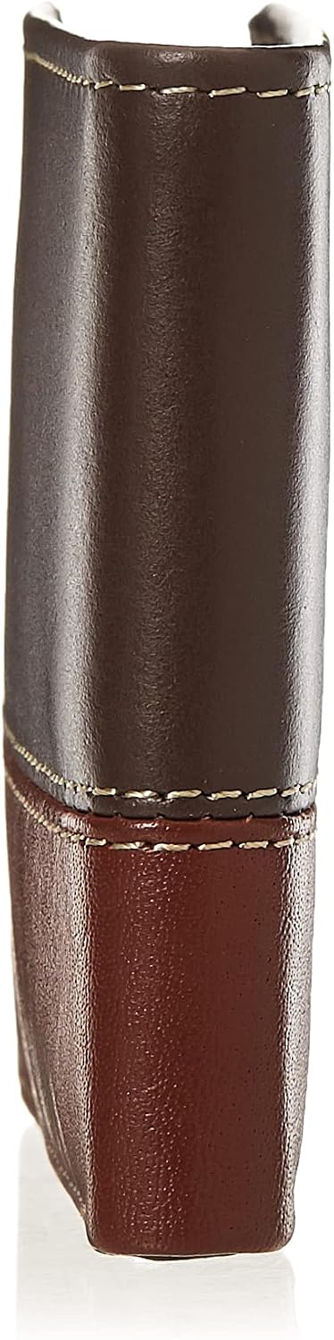 Timberland Billetera plegable de cuero para hombre, color marrón\/c...