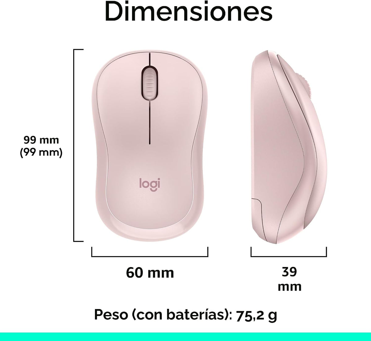 Logitech MK270 Combo de teclado y mouse inalámbricos de tamaño comp...