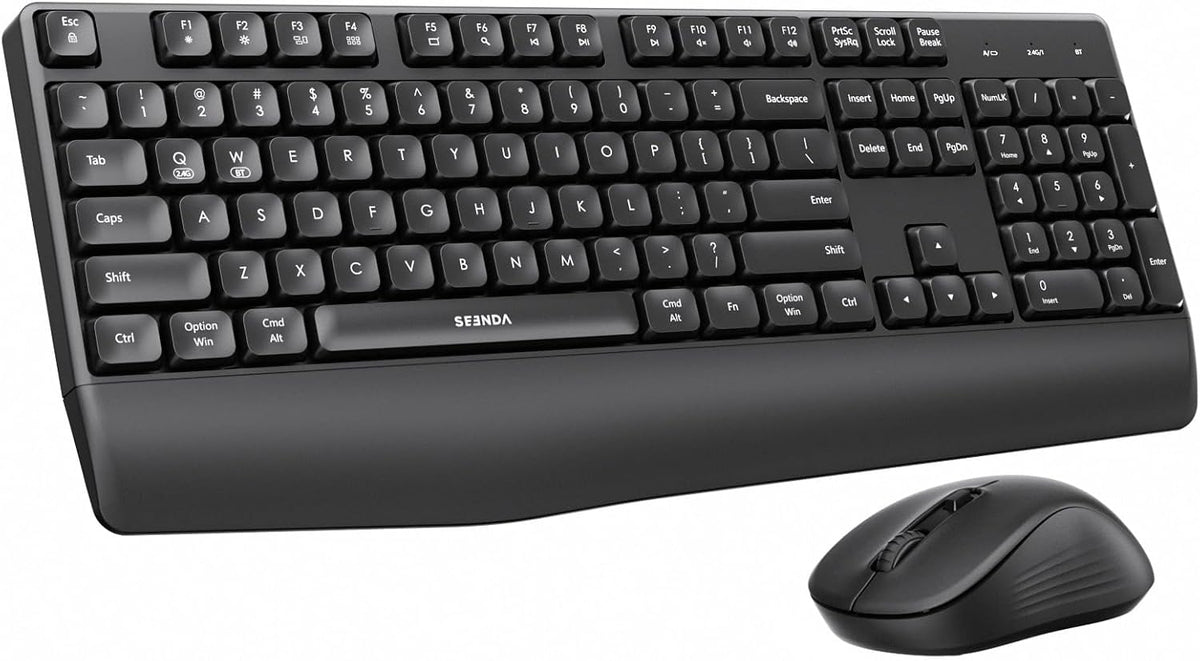 seenda COE200 Combo de teclado y mouse Bluetooth inalámbricos con |...