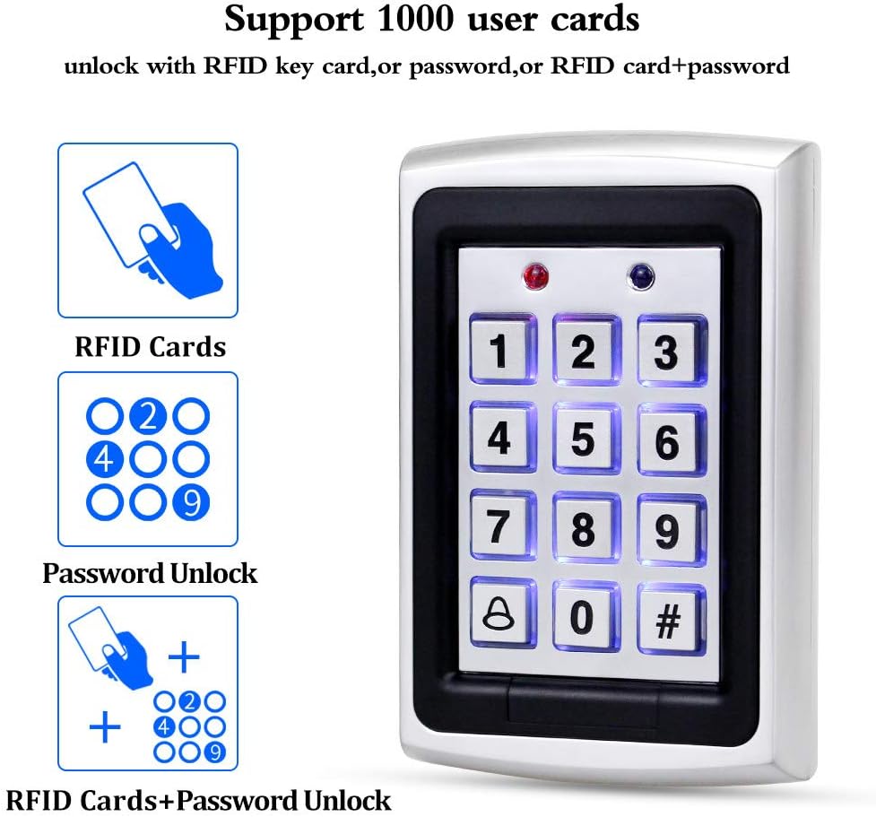 10 unids llaveros+125 khz EM-ID caja de metal RFID control de acces...