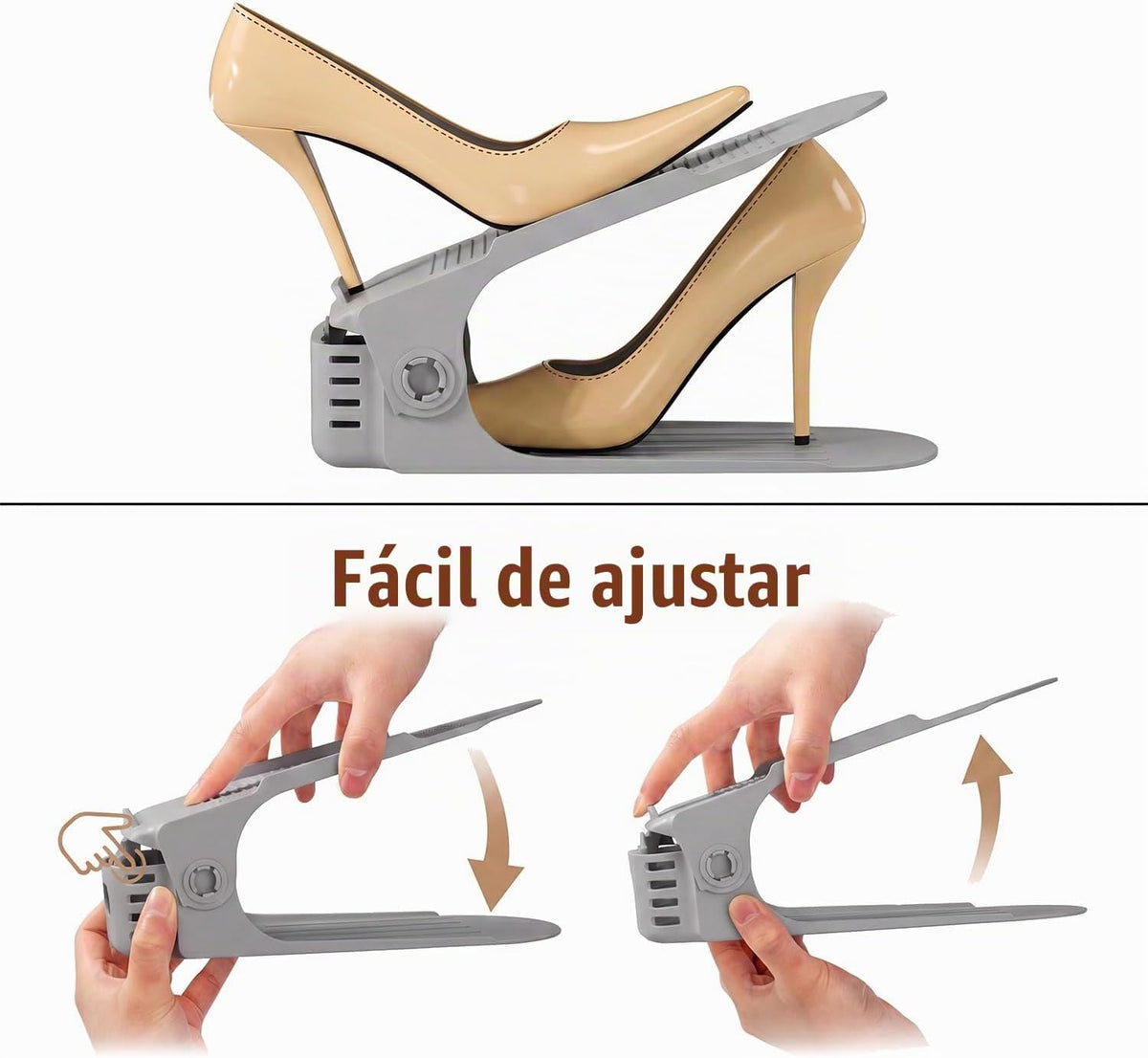 Neprock Organizador de ranuras para zapatos, organizador de almacen...