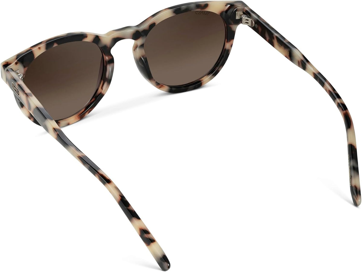 WearMe Pro Gafas de sol polarizadas redondas para mujer, protección...