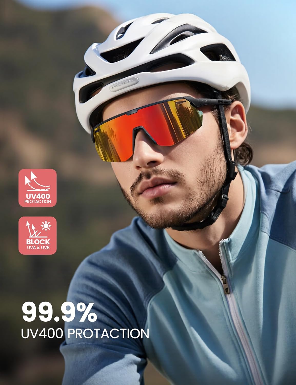 Lamicall Gafas de sol deportivas polarizadas de 0.85 oz para hombre...