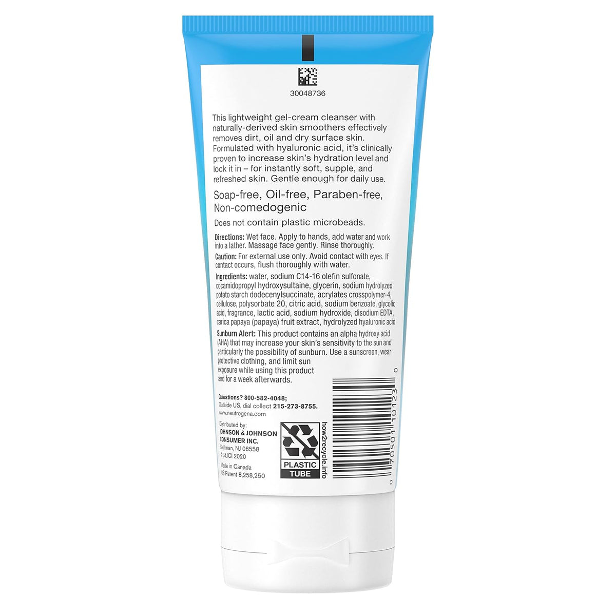 Neutrogena Hydro Boost Limpiador facial exfoliante suave diario con...