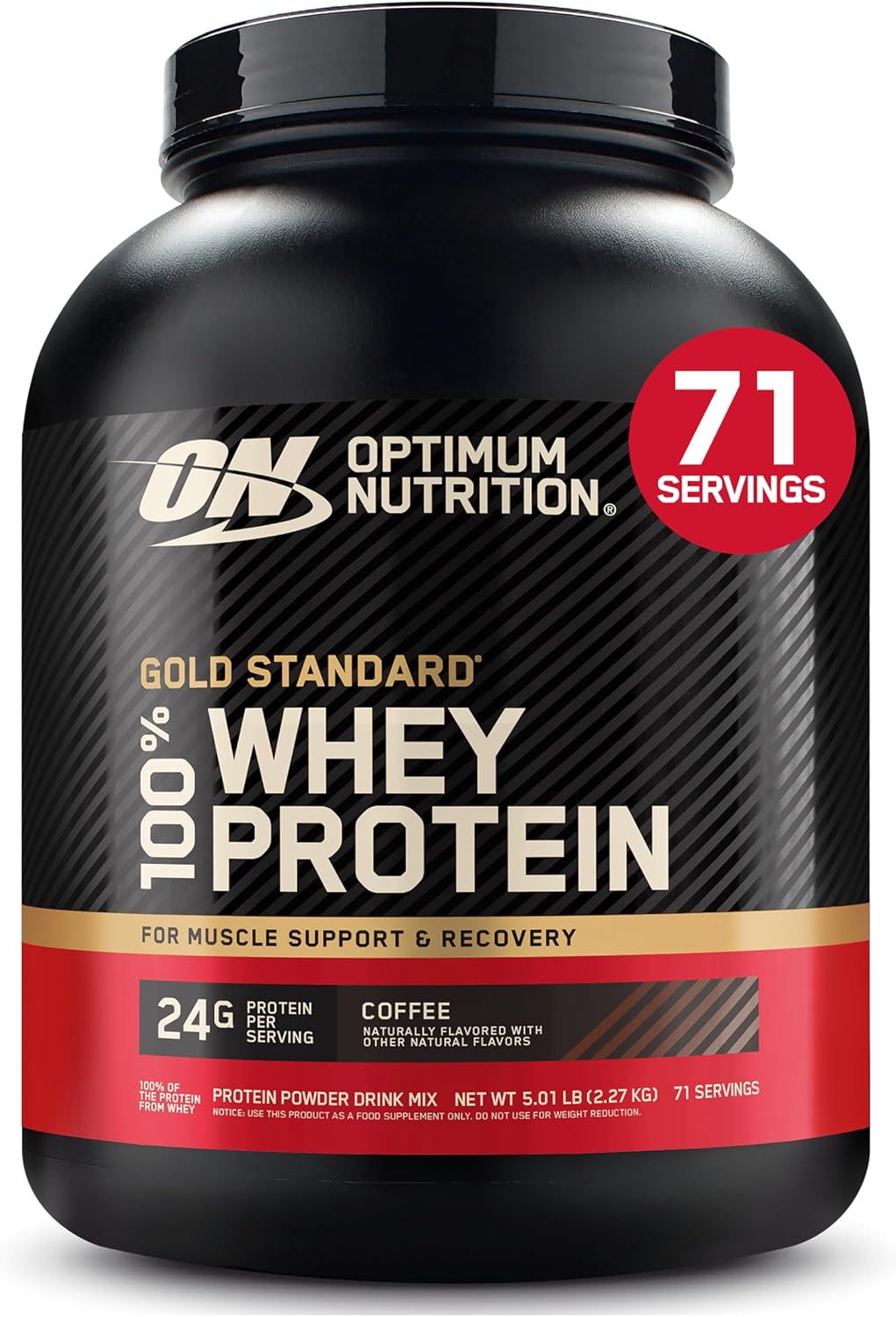 Optimum Nutrition Estándar dorado 100% Proteína de Suero de Leche e...