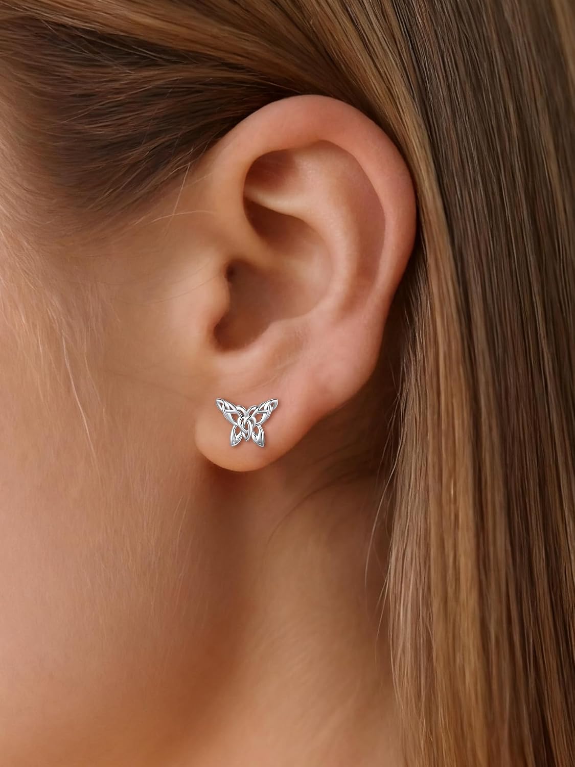 ChicSilver Pendientes celtas para mujer de plata de ley hipoalergén...