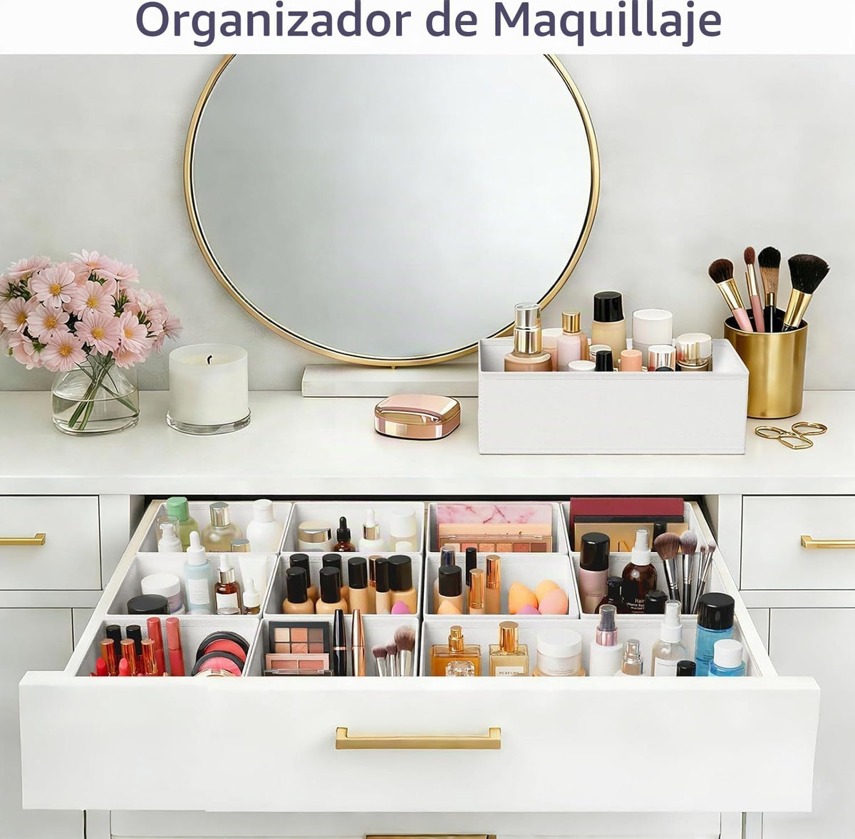 DIMJ Organizador de cajones, paquete de 28 organizadores de aparado...