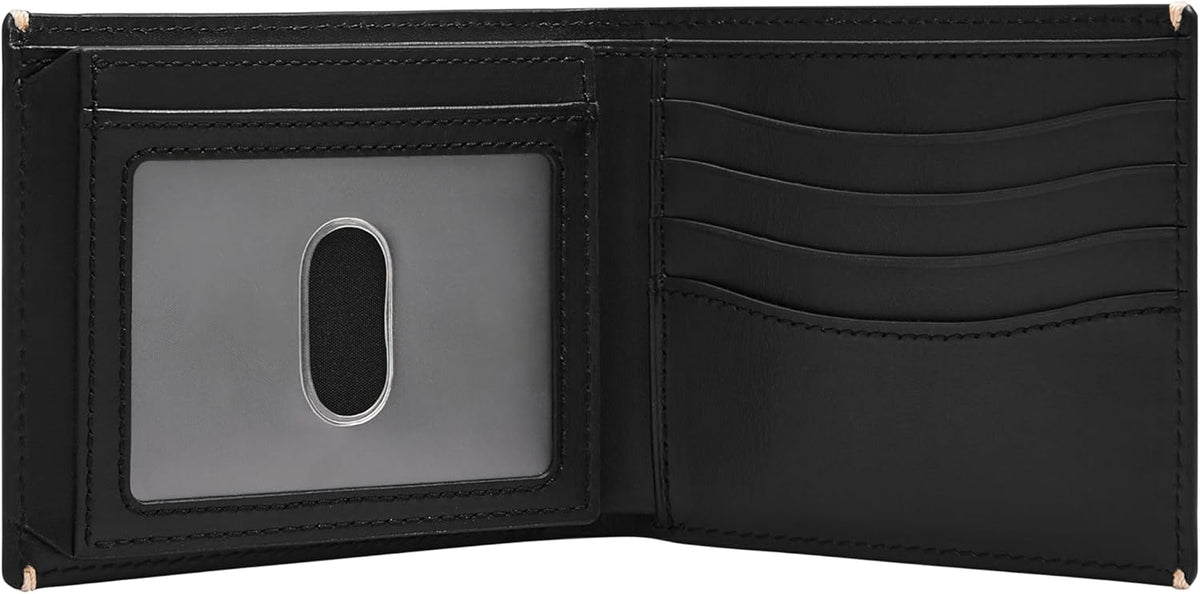 Fossil Westover - Billetera para hombre, de piel, plegable, con tap...