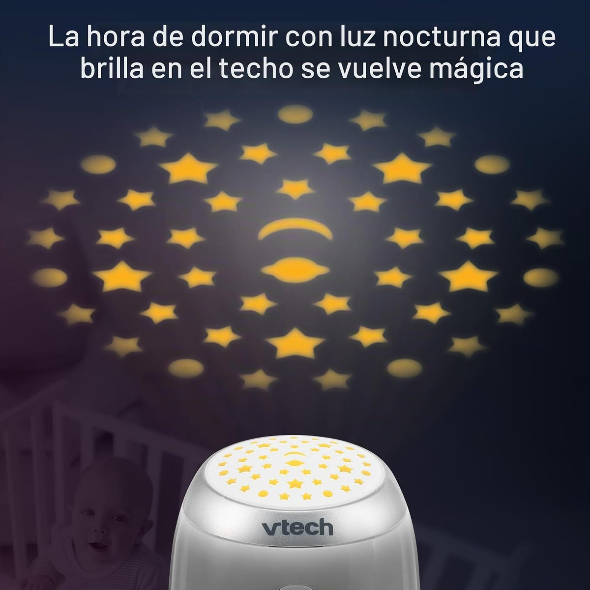 VTech Monitor de audio digital para bebés con 2 unidades para padre...