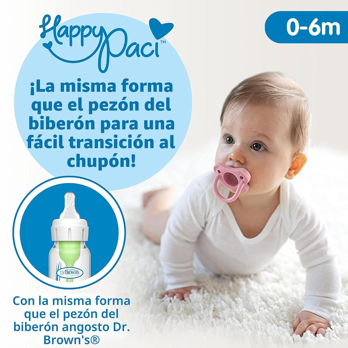 Juego de alimentación para bebés anticólicos Dr. Brown's con te...