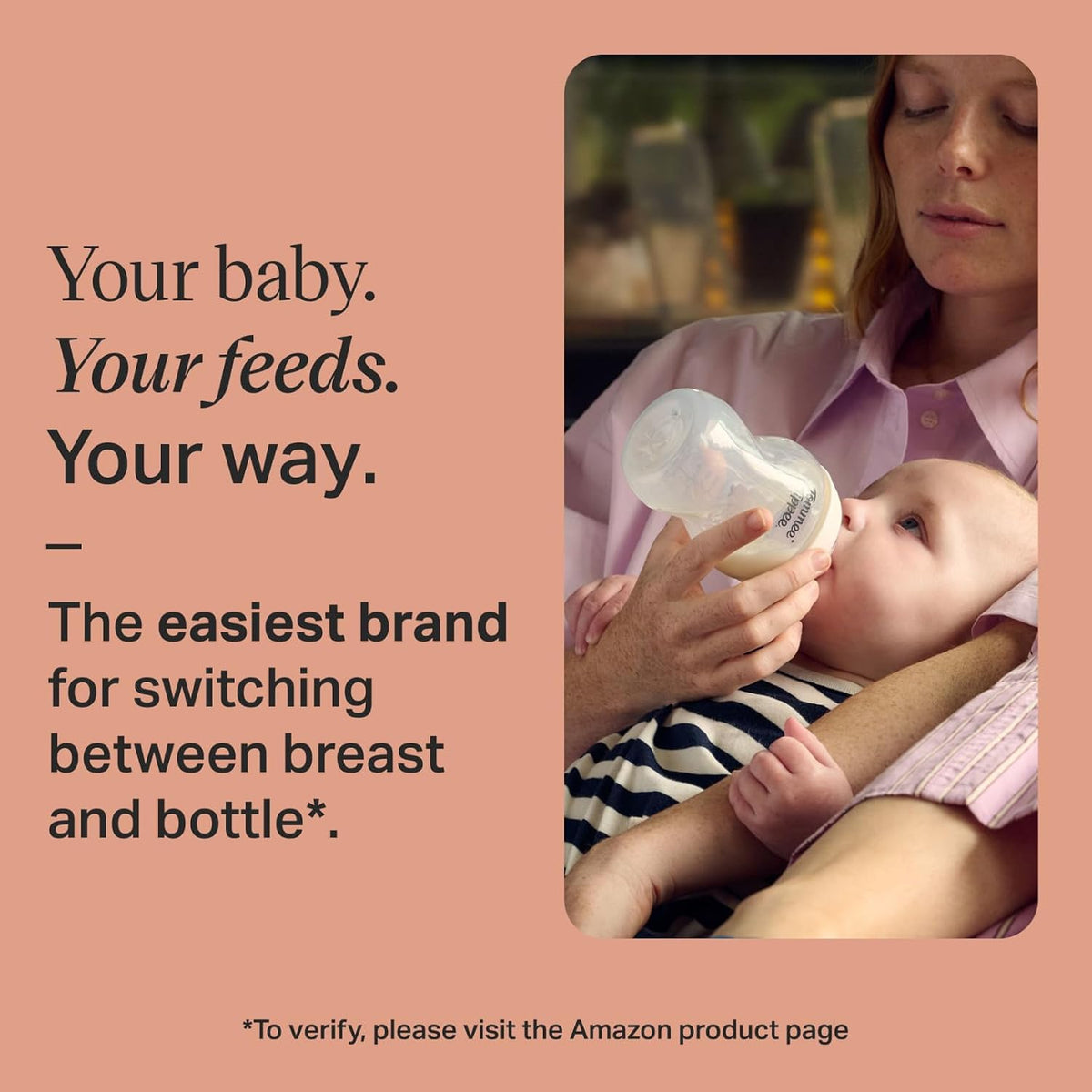Tommee Tippee Natural Start - Juego de 8 botellas sin BPA, incluye...