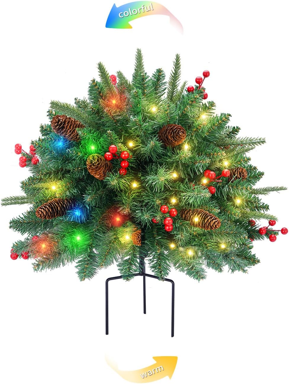 Relleno de urna para árbol de Navidad, funciona con pilas, con temp...