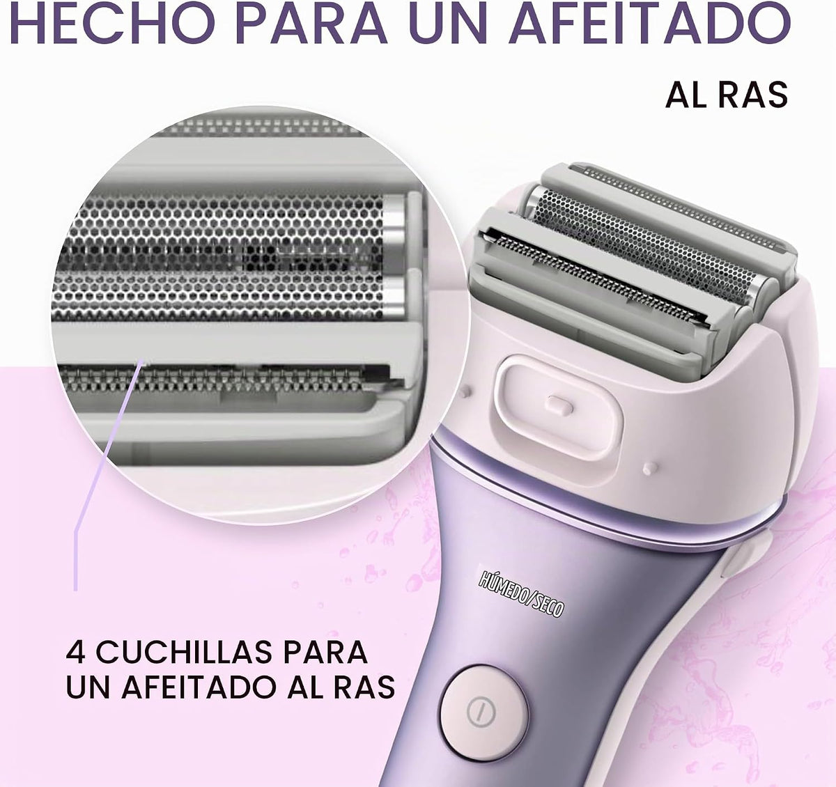 Panasonic Recortadora de bikini para mujer, maquinilla de afeitar e...