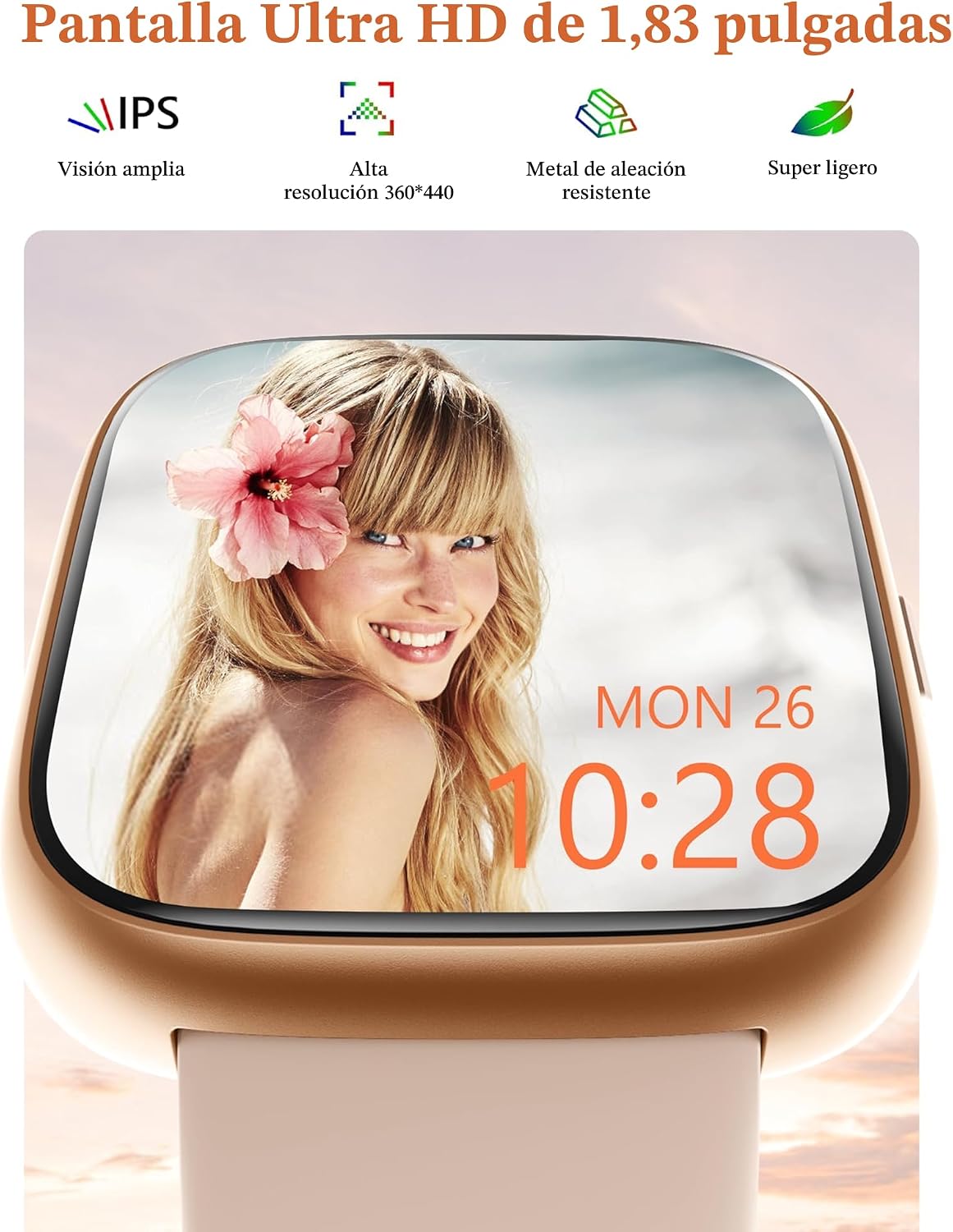 LODIMEKE Reloj inteligente, Alexa incorporado, responder\/hacer lla...