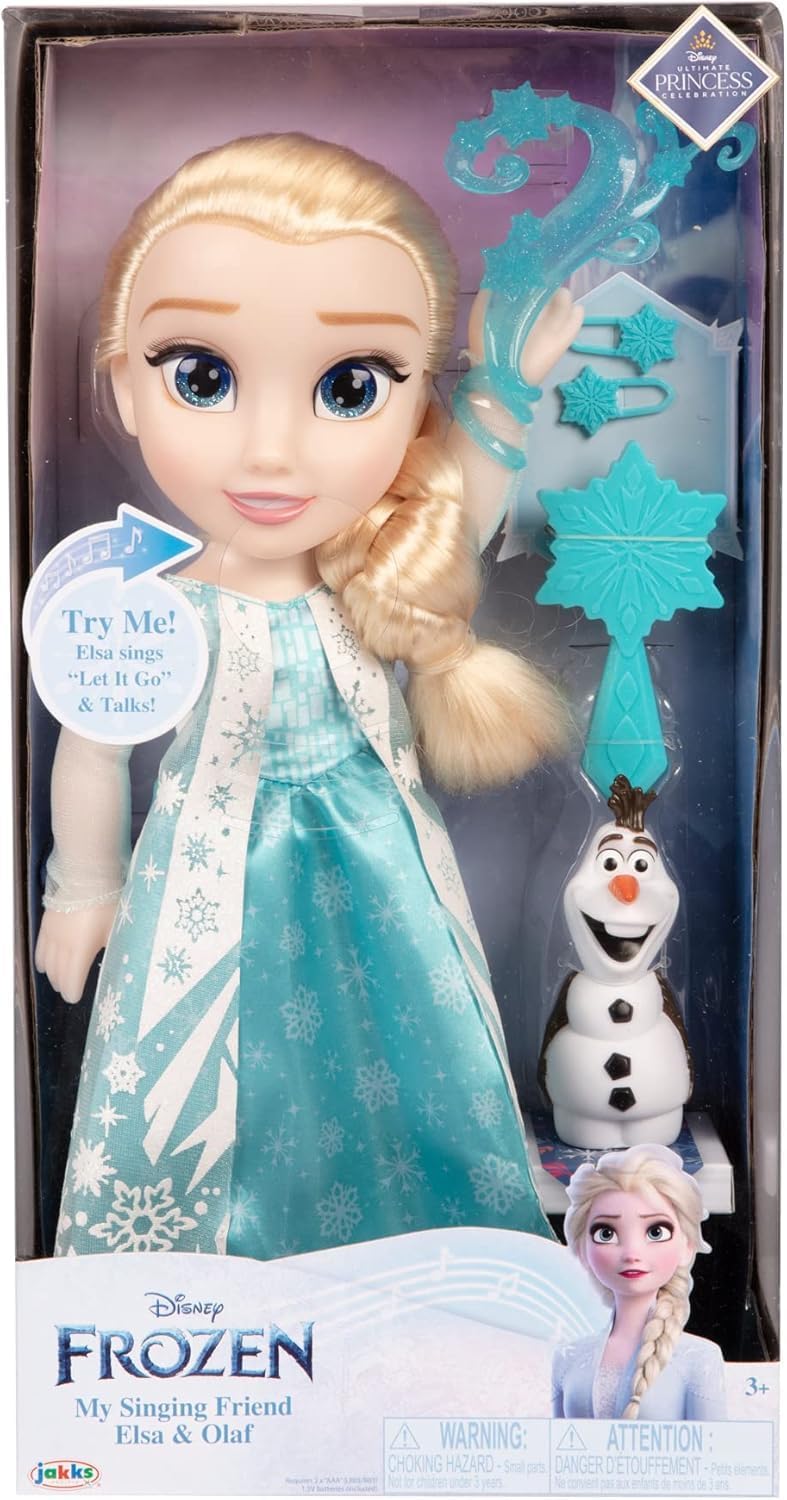 JAKKS Pacific Elsa Doll Classic Mi amiga cantante Elsa Doll y Olaf...