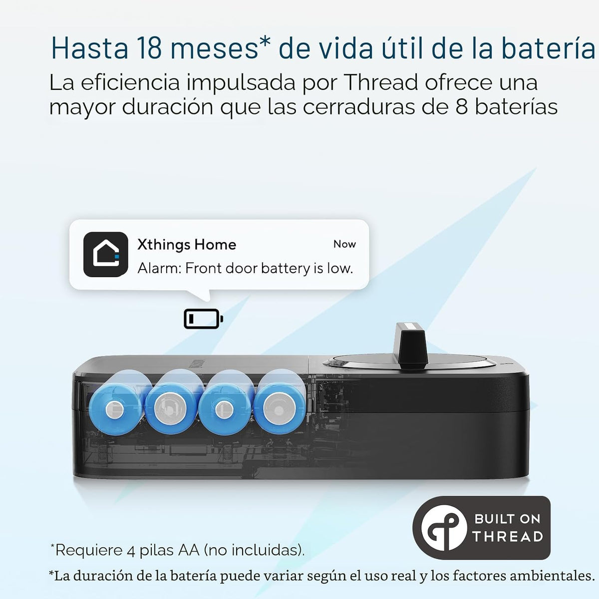 ULTRALOQ Bolt SE Wi-Fi Smart Lock, materia sobre hilo, acceso remot...