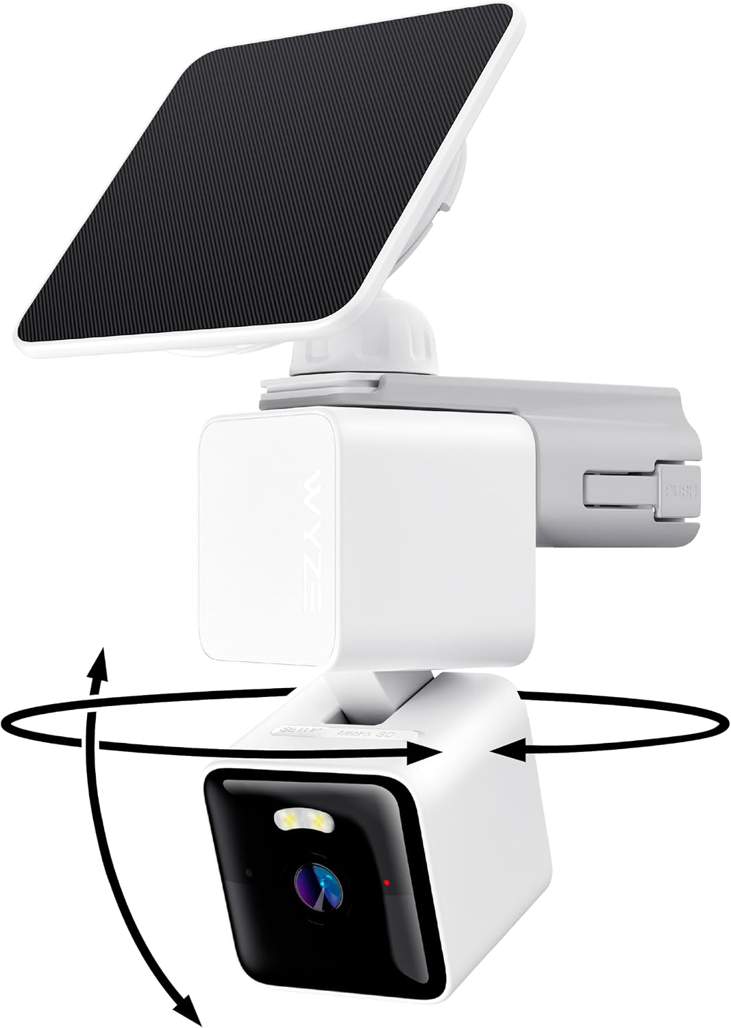 WYZE Cámara solar Pan, cámaras de seguridad 2K inalámbricas al aire...