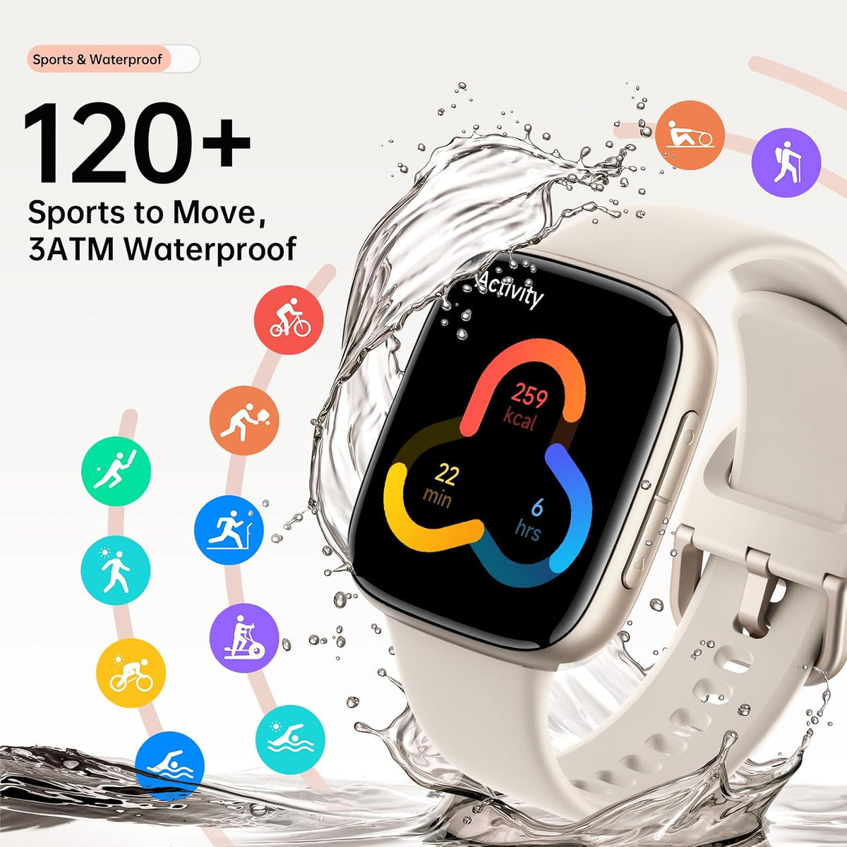 Relojes inteligentes para mujeres y hombres, reloj inteligente AMOL...