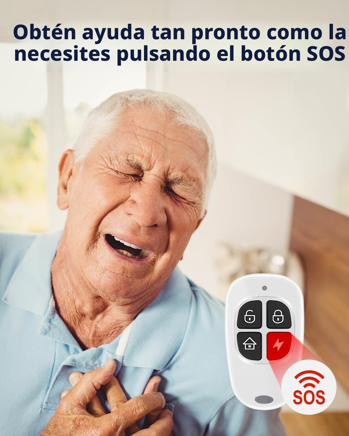 Sistema de alarma de puerta WiFi, kit de alarma inalámbrica de 8 pi...