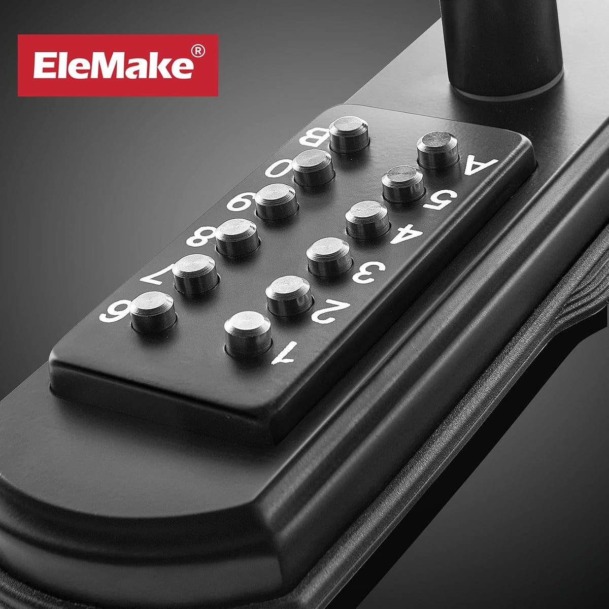 Cerradura de puerta mecánica sin llave con teclado, negro | Izquier...