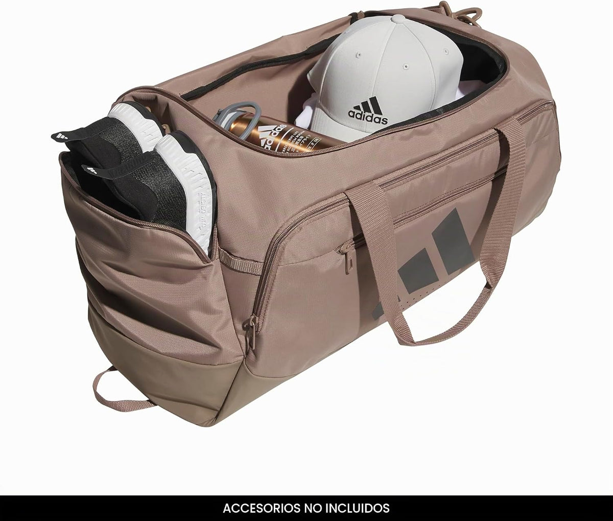 adidas Defender - Maleta deportiva, color marrón tiza\/plomizo, OSF...