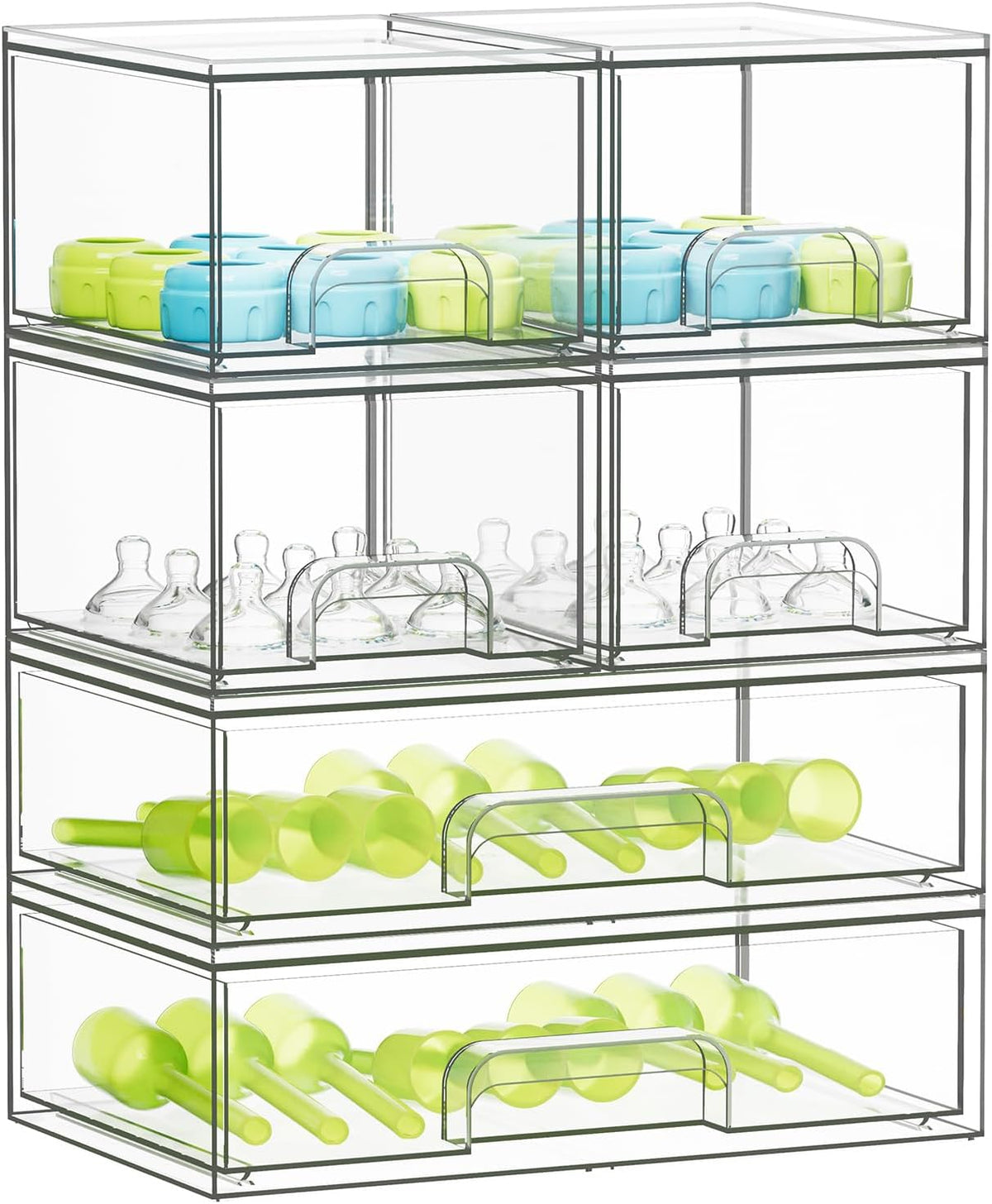 SpaceAid Organizador de almacenamiento de botellas para bebé, conte...