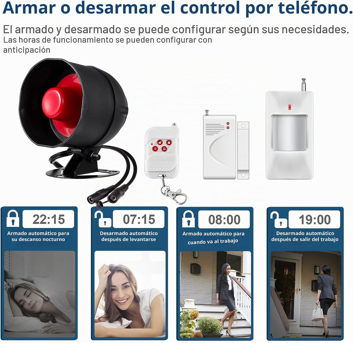 Sistema de alarma WiFi para el hogar, sistema de alarma inalámbrico...
