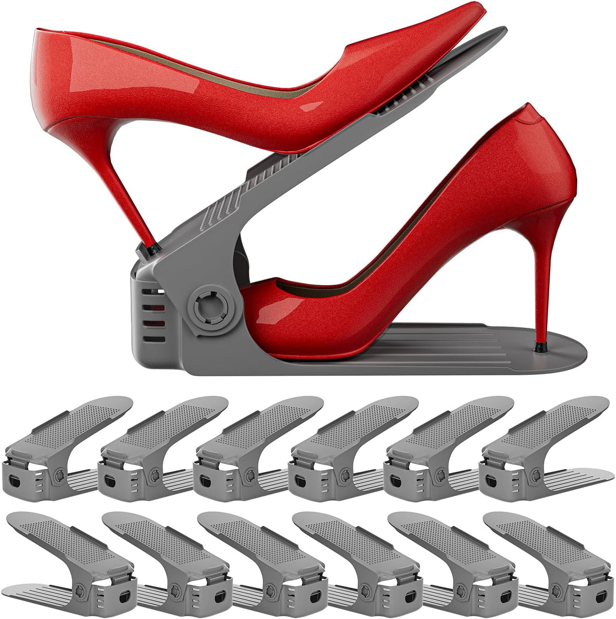 Neprock Organizador de ranuras para zapatos, organizador de almacen...