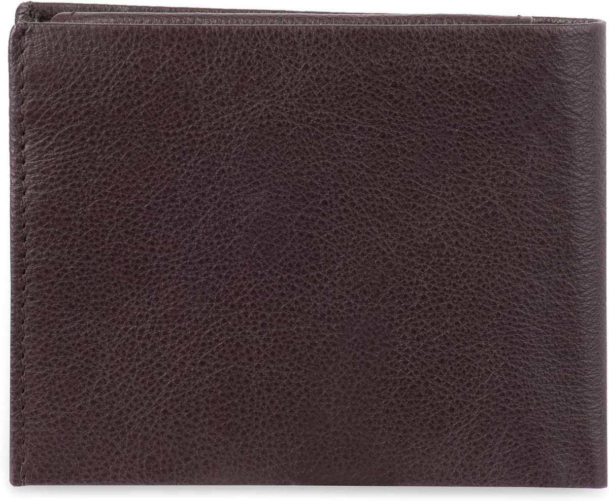 Calvin Klein Billetera plegable minimalista de piel RFID para hombr...
