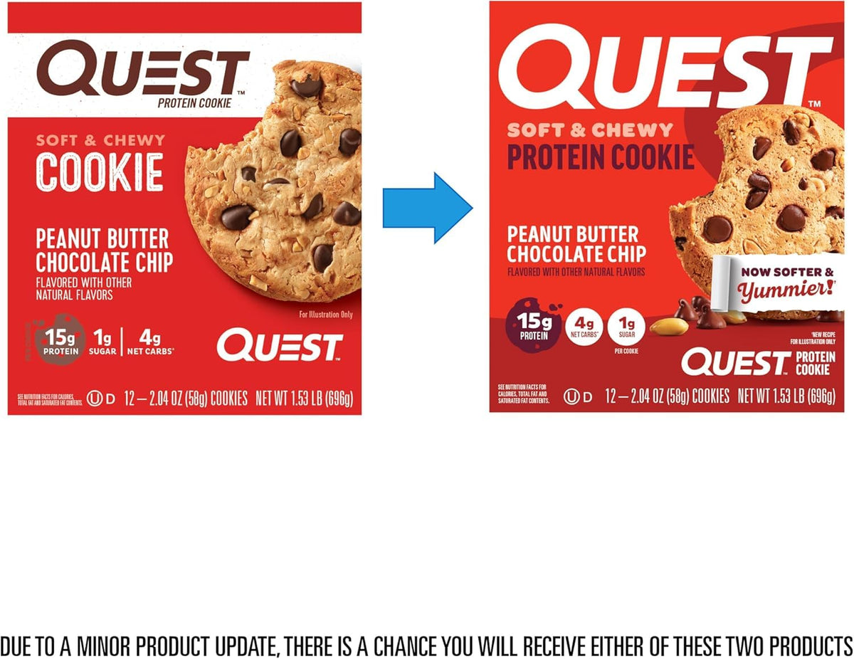 Quest Nutrition - Galletas de proteína de mantequilla de maní, 0.51...