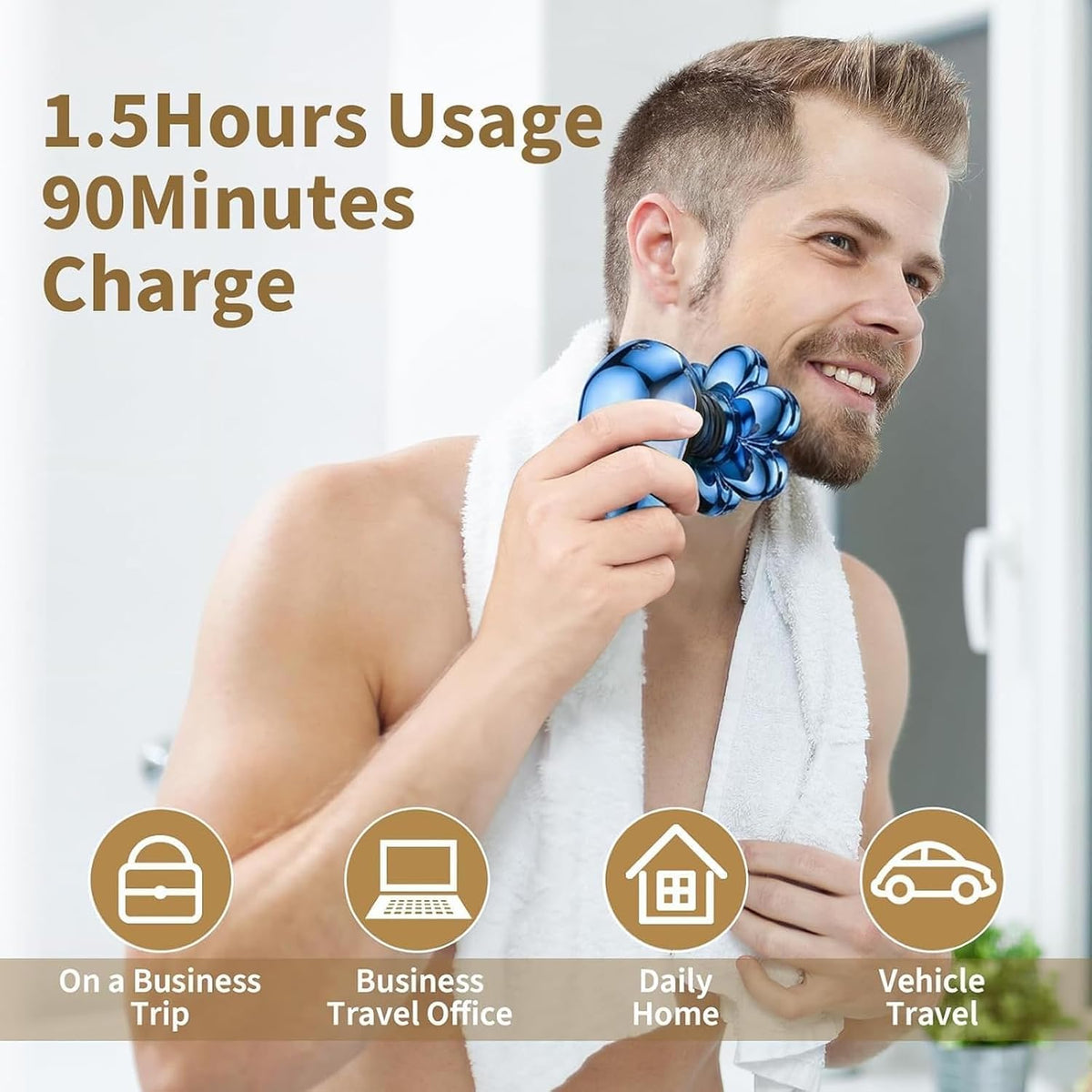 SHPAVVER Afeitadoras de cabeza para hombres calvos: kit de aseo imp...