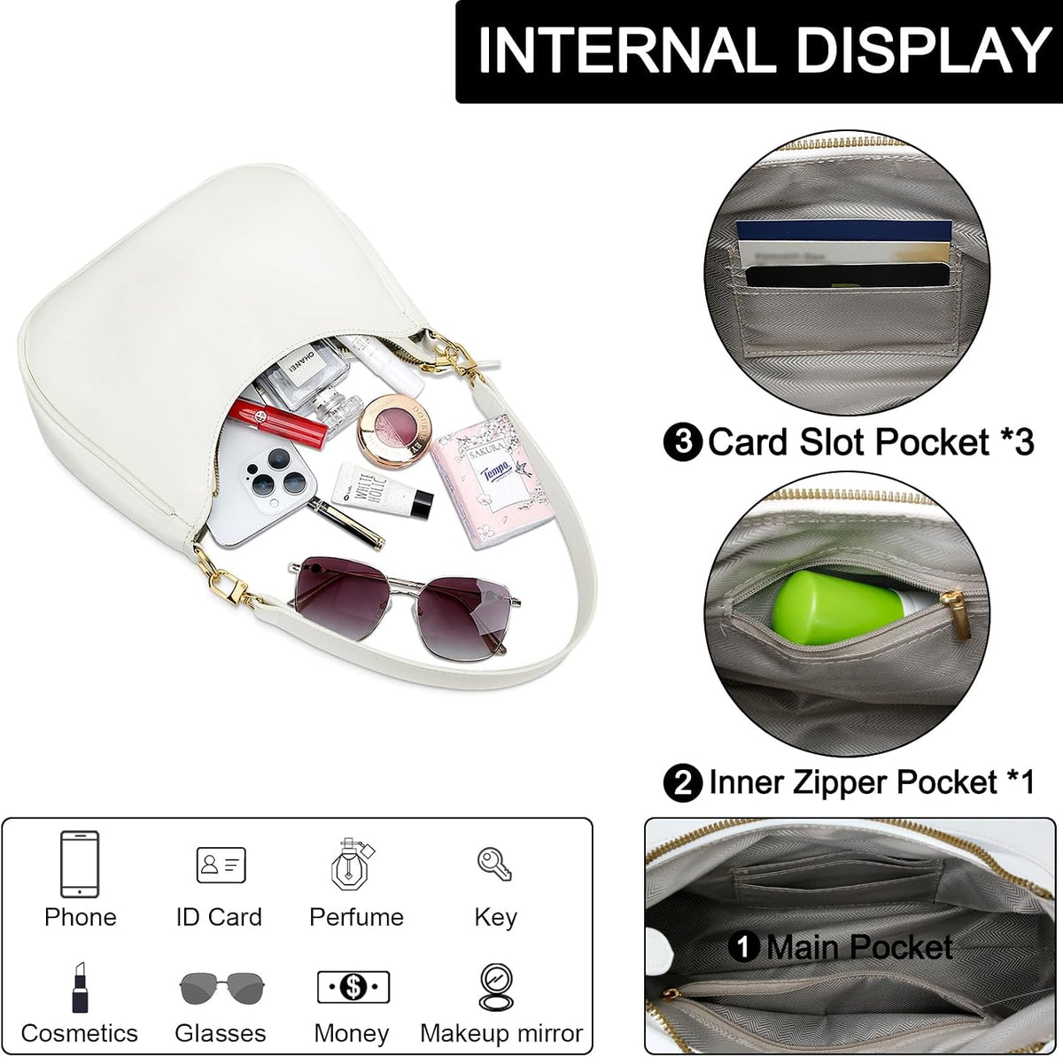 KKXIU Bolso de hombro para mujer, lindos bolsos y bolsos hobo | Bol...