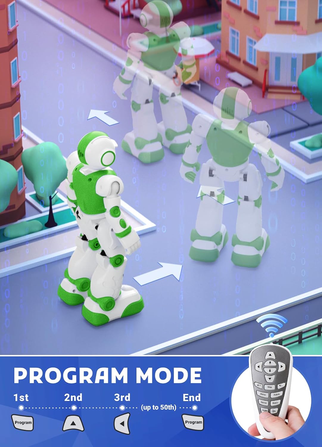 EduCuties Robot Juguetes para niños, robots recargables de control...